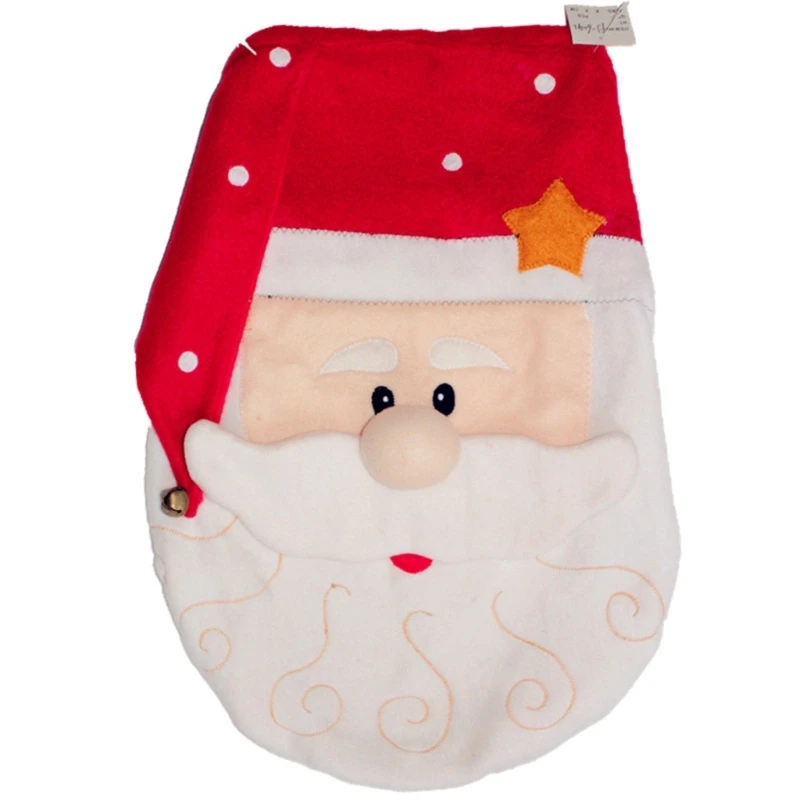 

Рождественский чехол на сиденье унитаза 3D Санта-Клаус, крышки для унитаза, принадлежности для ванной комнаты, домашний декор