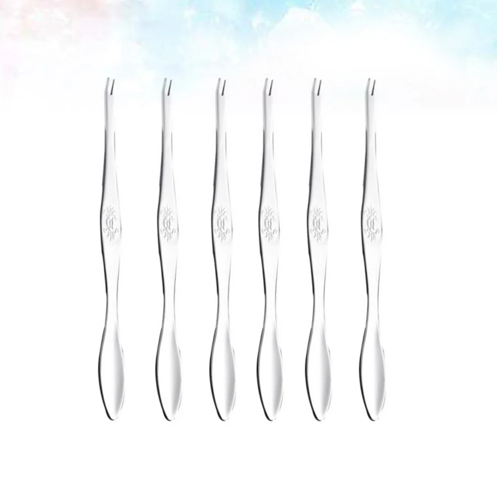 

Crab Seafood Forks Lobster Picks Fork Tools Steel Stainless Tool Spoon Eating Leg Nut Pick Shellfish Set Eatting Needle Meat