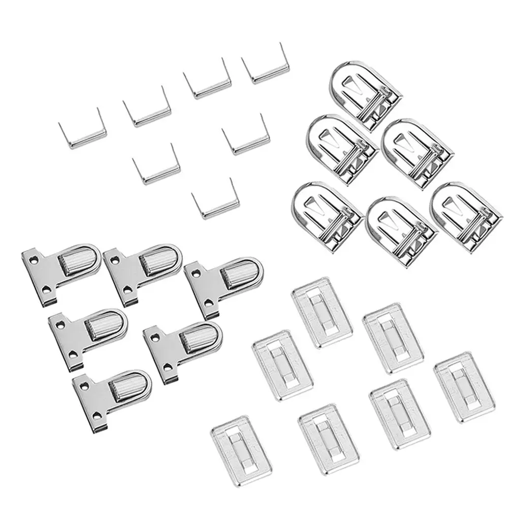 

10 Sets Iron Push Lock Lock Clasp Handbag Bag Replacement Buckle for Leather Bag