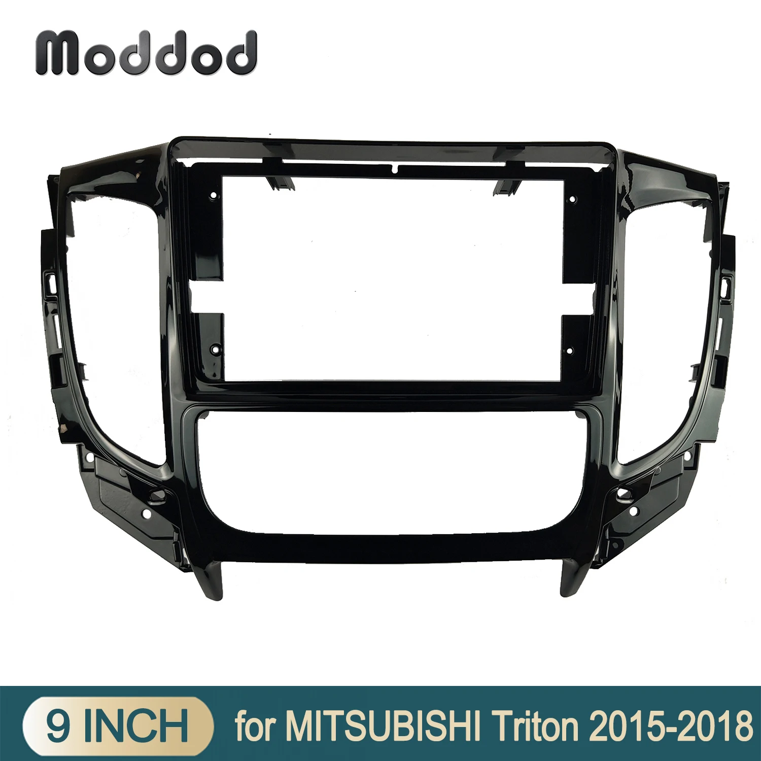 

9 INCH Car Radio Frame Fit For MITSUBISHI TRITON 2015 MANUAL AC GPS DVD Player Install Surround Trim Panel Face Fascia Dash Kit
