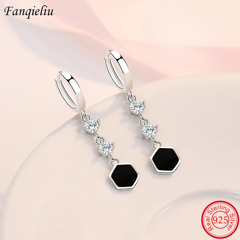 

Женские серьги-гвоздики в стиле ретро Fanqieliu, серьги из стерлингового серебра 925 пробы с цветком маргаритки, подарок на день Святого Валентин...