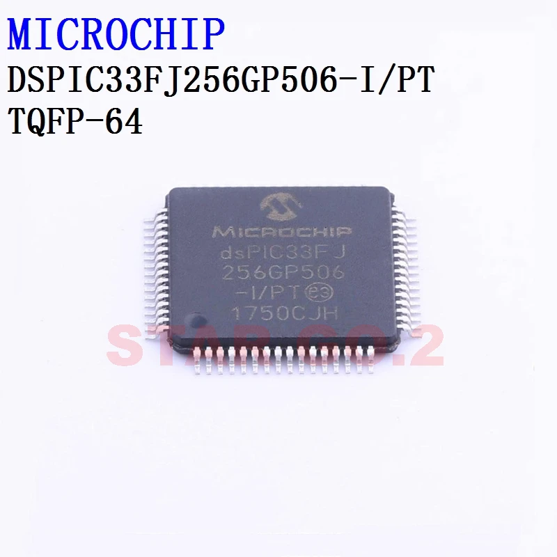 

1PCSx DSPIC33FJ256GP506-I/PT TQFP-64 MICROCHIP Microcontroller