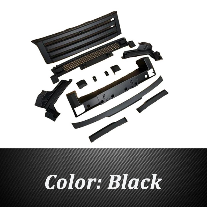 

Для Chery Jetour Traveler T2 2023 2024, решетка переднего бампера, черный комплект решетки Warrior, тюнинг, внешние аксессуары для автомобиля