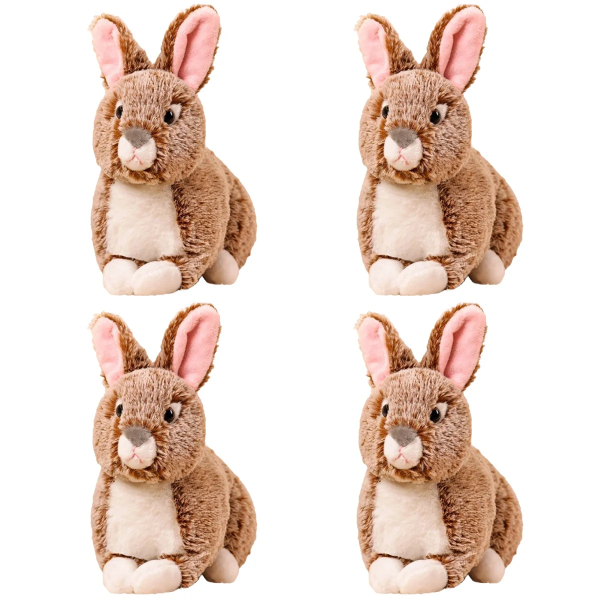 

Set 4 Toys Infants Stuffed Animals Babies Baby Soft Toys Rabbit Stuffed Animal Wild Life Soft Stuffed Animal Filling Plush Bunny
