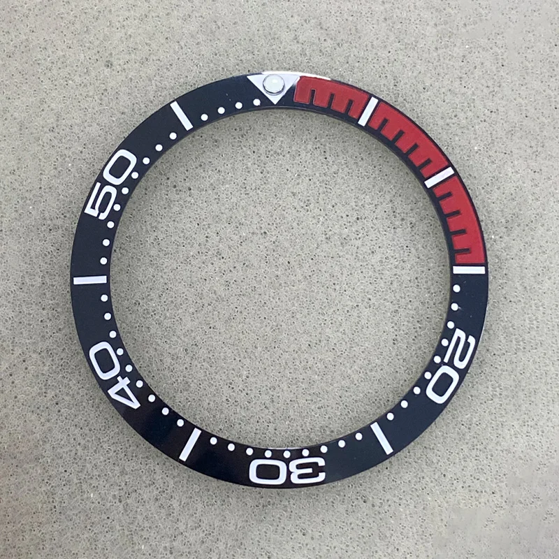 38mm Ceramic Bezel Insert Tilted GMT Insert Inside Diameter 30.5mm Fits 40mm USB Diving Watch Case Men's Watch Ring Parts
