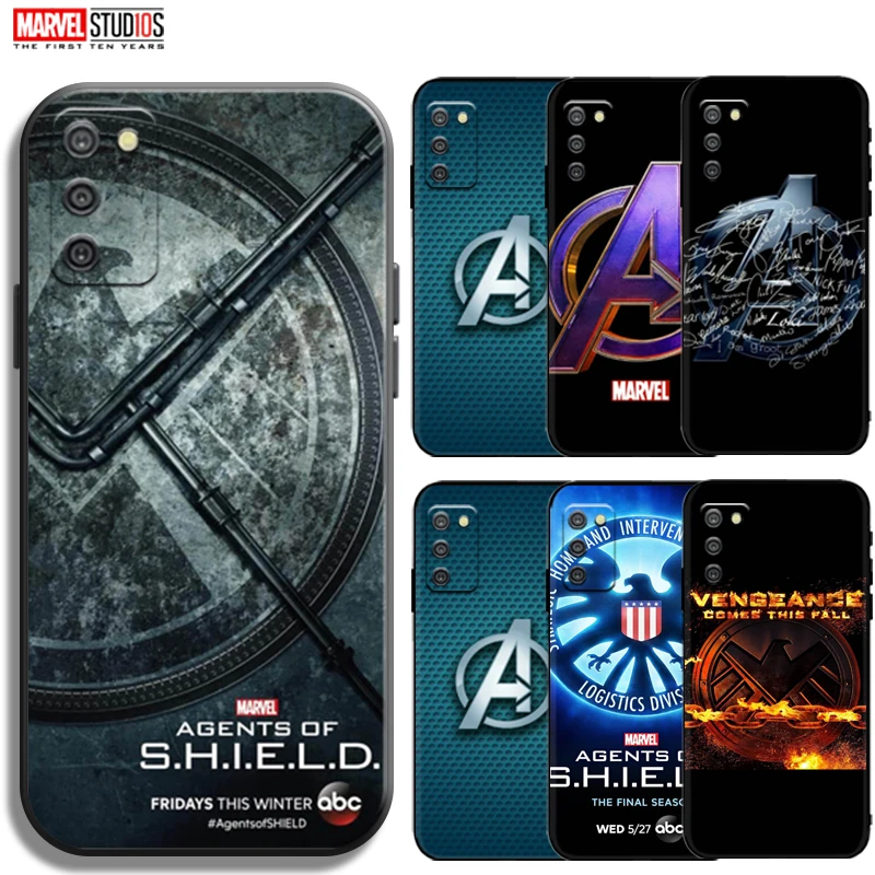 

Avengers Logo Phone Case For Samsung Galaxy A03s Back Bumper Carcasa Soft TPU Silicone Cover Funda Ultra-Thin