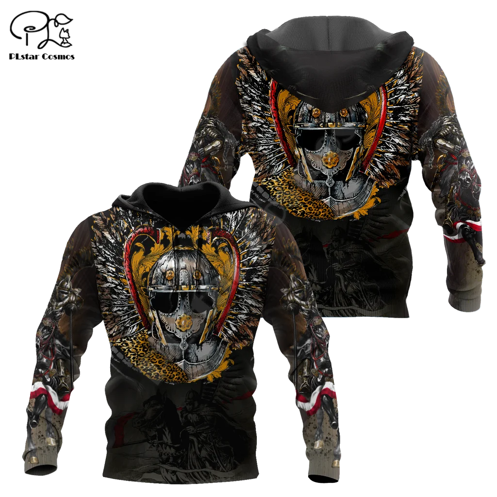 PLstar Cosmos Polish Winged Hussar Cavalier Tattoo Custom Name Tracksuit 3DPrint Men/Women Harajuku Pullover Casual Hoodies A14