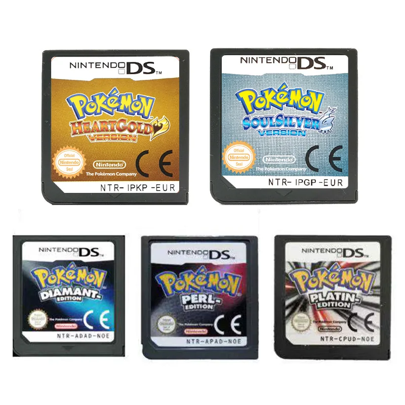 

Multilingual Ds Game Cartridge Video Game Console Card Pokemon Serie Heartgold Soulsilver Platinum Pearl Diamond for Nds/3Ds/2Ds