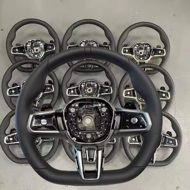 Фото Кожаный чехол на руль для BMW M3 M4 G68 G70 G20 G22 G30 G31 M2 G87 M3 G80 G81 G42 G82 M340i, аксессуары для руля №1