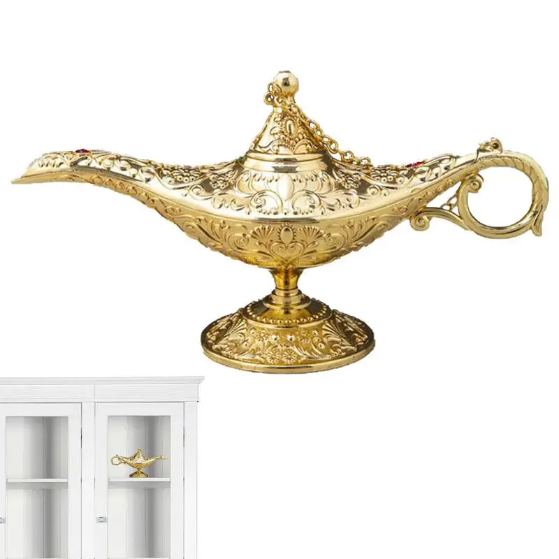 

Vintage Aladdin Magic Lamp Collectable Rare Classic Arabian Costume Props Lamp Pot Vintage Magical Legend Lamp For Home /Wedding