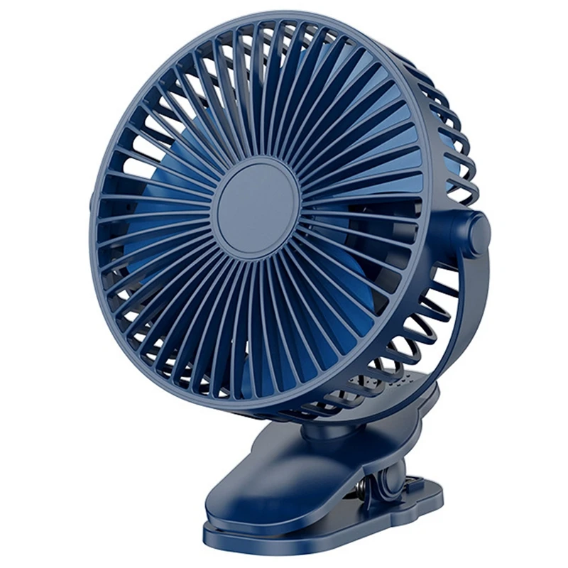 

Портативный USB Перезаряжаемый вентилятор, настольный мини-вентилятор с зажимом, 360 градусов, 5 скоростей, бесшумный, с сильным ветром, для дом...
