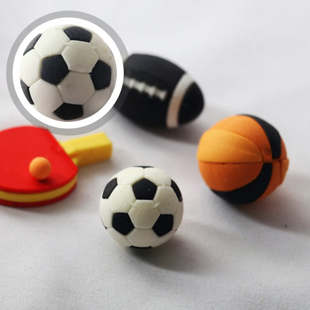 

6 Pcs Ball Model Ornaments Mini House Photo Props Micro Landscaping Footballs Decorations Home Decors Small
