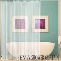 helpful buckle perforation waterproof clearly visible bathroom shower curtain for home bath panel shower curtain