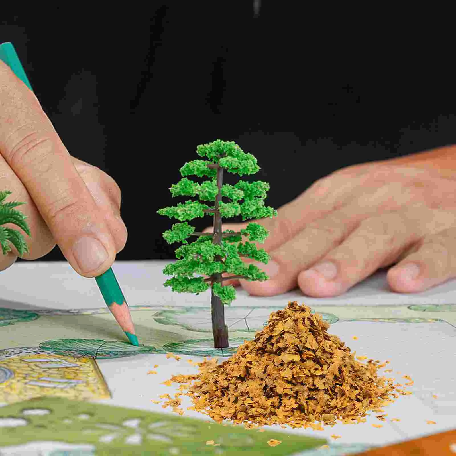 Имитация песочного стола листья горшечные растения для бонсай искусственный