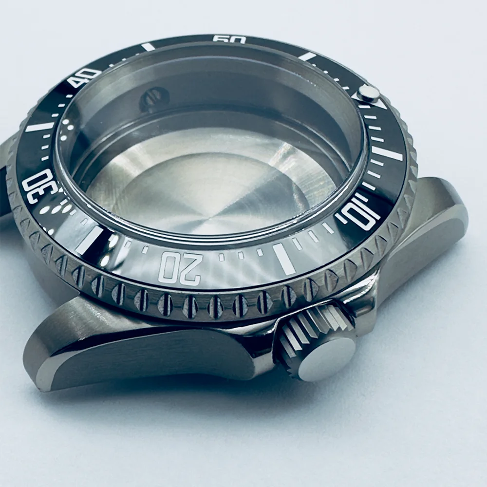 Запасные части для часов 40 52 мм титановые часы черный керамический ободок