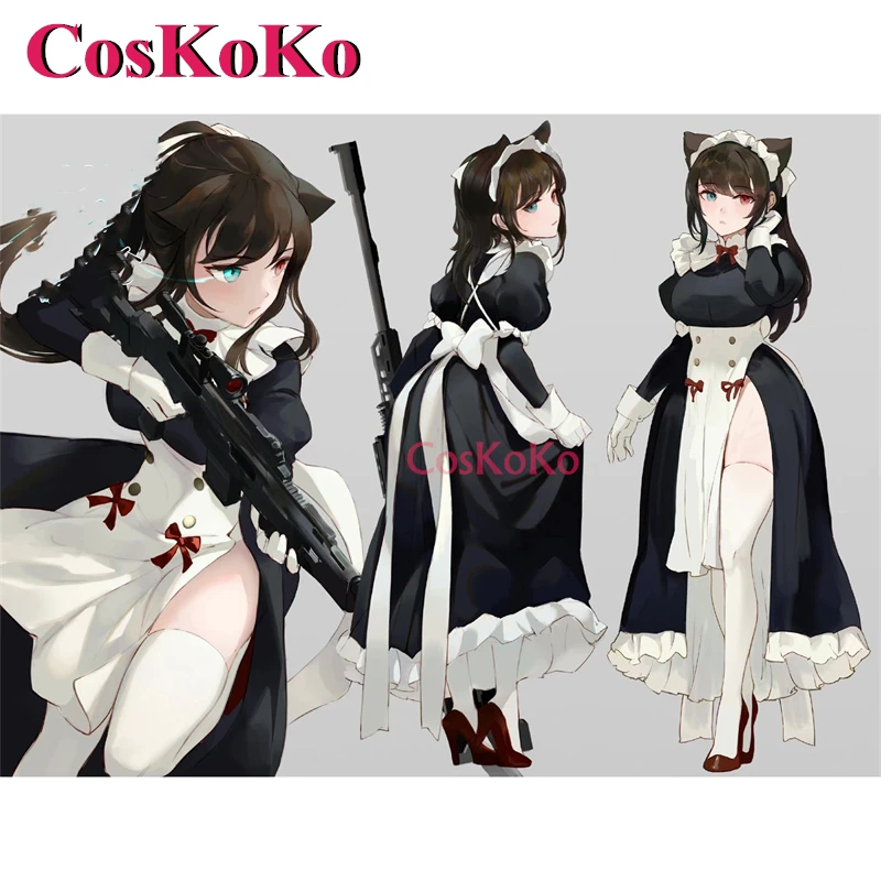 CosKoKo оригинальный костюм кошки-горничной для косплея аниме NEKOPARA милое изящное