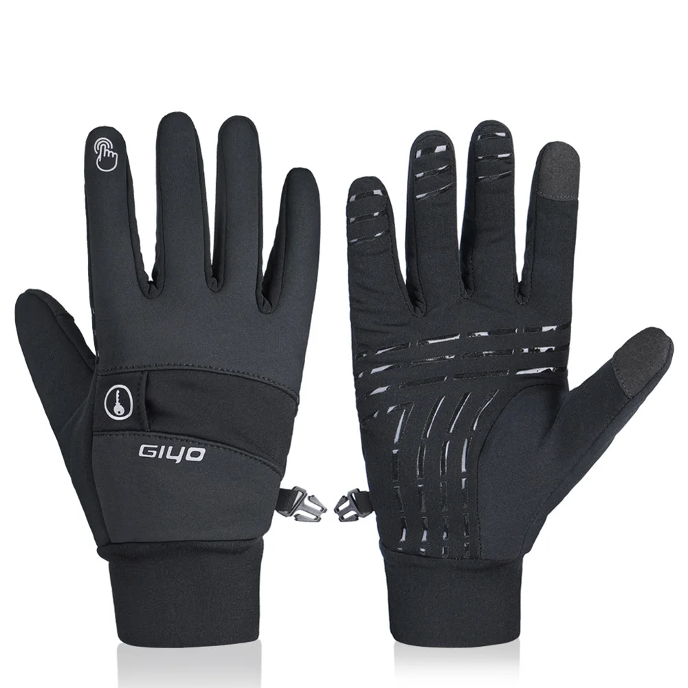 

GIYO Bike Gloves Women Men Touch Screen Gloves Outdoor Sports Skiing Running Glove Waterproof Thicked Mittens Cycling Equipment