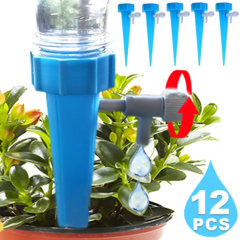 

Automatic Drip Irrigation System Self Watering Spike for Flower Plants Greenhouse Garden Adjustable Auto Water Dripper Device