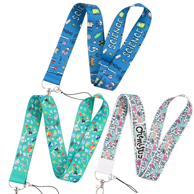 

Инструмент для химических экспериментов, шнурок для ключей с мультяшным рисунком, держатель для ID, брелок для телефона с животным, аксессуа...