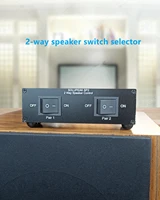premium 2 zone speaker selector switch box 2 way stereo audio speaker switcher distribution box for multi channel solupeak sp2