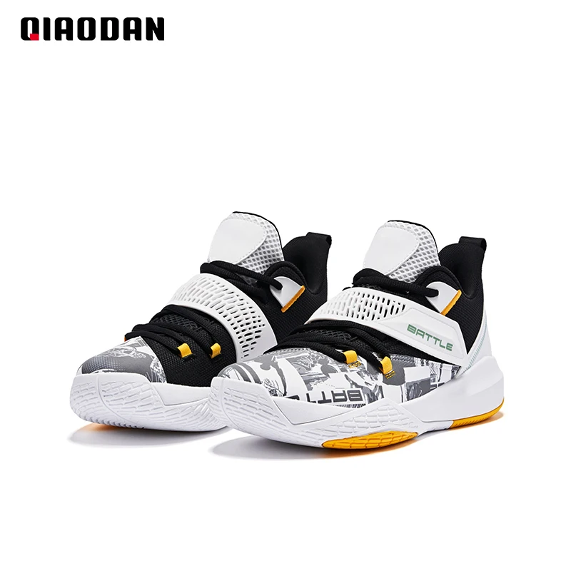 QIAODAN Basketball Shoes For Men 2023 High-top Professional Elegant Fashion Cushioning Non-slip Male Sneakers XM45210106