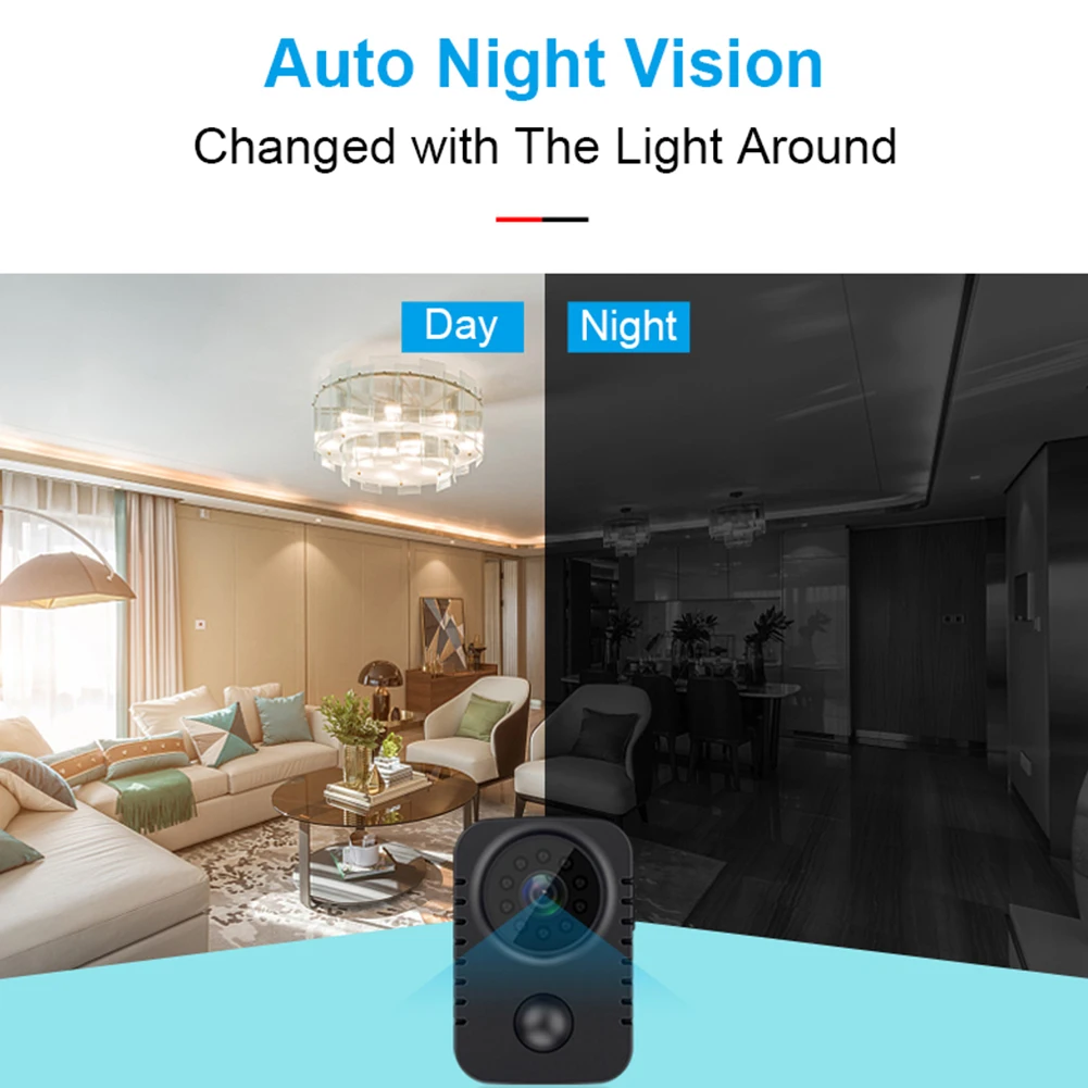 HD Mini Body Webcam Wireless 1080P Security Pocket Cameras Motion Activated Surveillance Camera For Cars Standby Video Recorder |