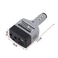 automobile accessories universal 2 in 1 dc 12v 24v to ac 220v auto mobile car power converter inverter adapter charger with usb
