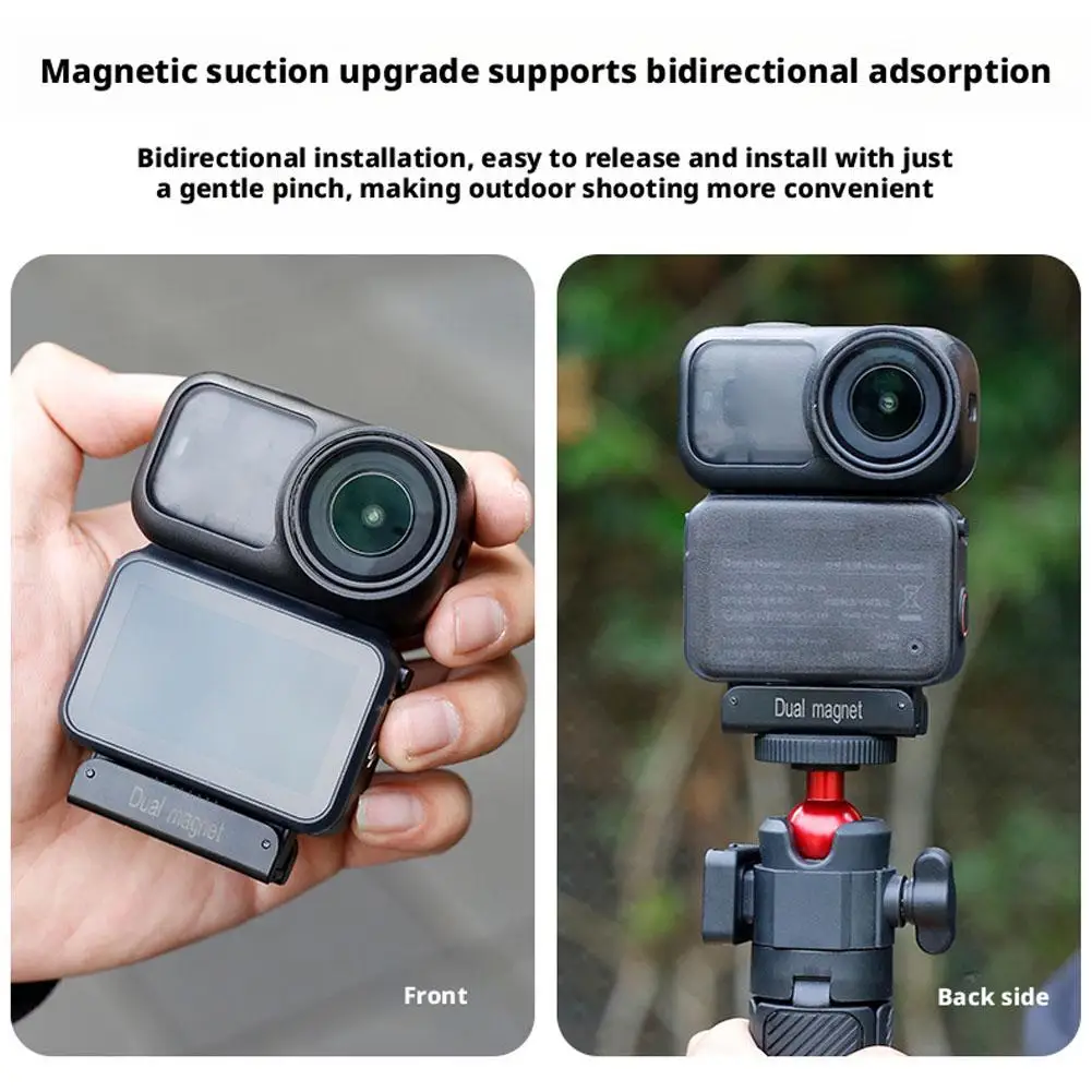 Фото Для DJI Osmo Action 6/Osmo Nano/Osmo 360/Exc 5 База Магнитные аксессуары Адаптер для камеры Быстросъемное крепление 1/4 дюйма Спортивное Z0G8 №1