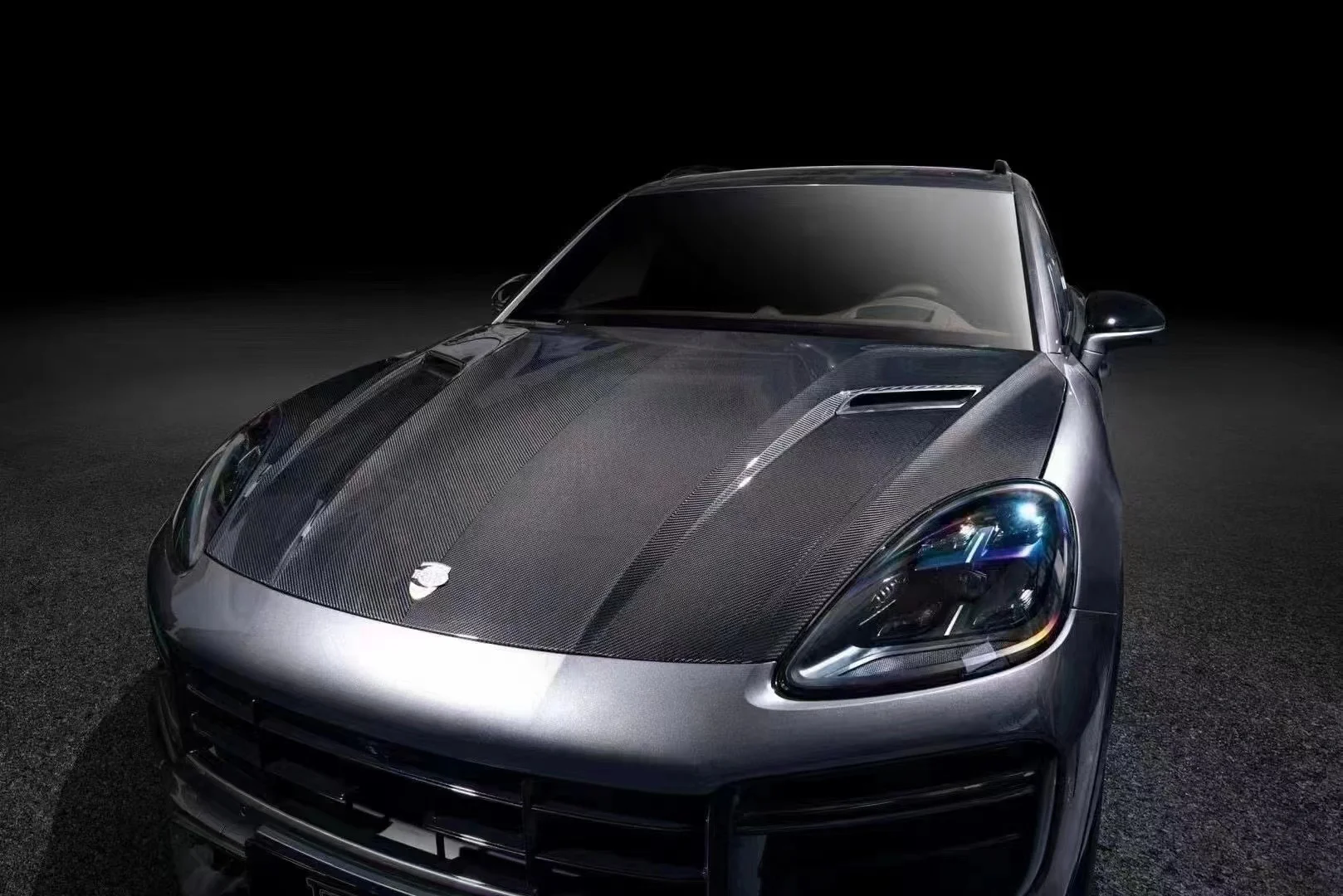 Легкий и высококачественный обновленный капот из углеродного волокна Cayenne TKT