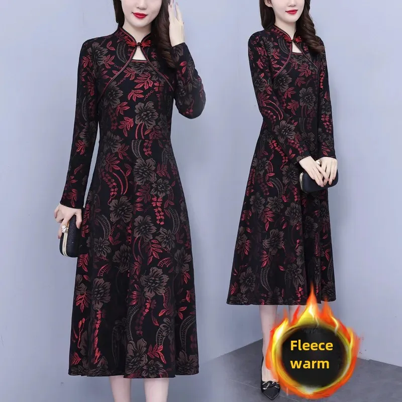 Высококачественное возрастное женское пальто средней длины улучшенное