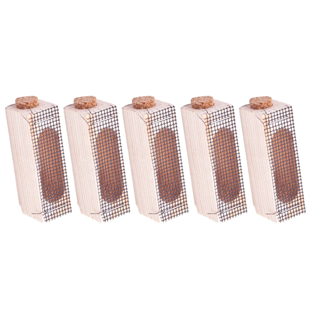 

5 Pcs Beekeeping Bee Tool Wooden Transporting Catcher Beekeeper Beekeeping Tool Manual Queen Bee Cage
