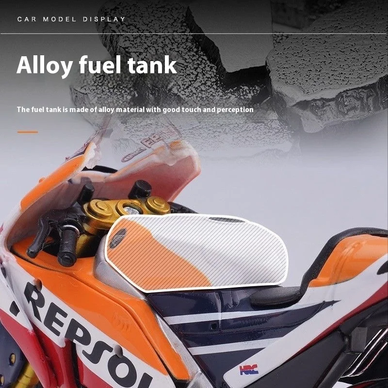 Фото Maisto 1:18 трековые гоночные мотоциклы Ducati Lenovo и Repsol Honda RC213V моделирование литья под давлением # 26 Dani Pedrosa 2018 Tribute №2