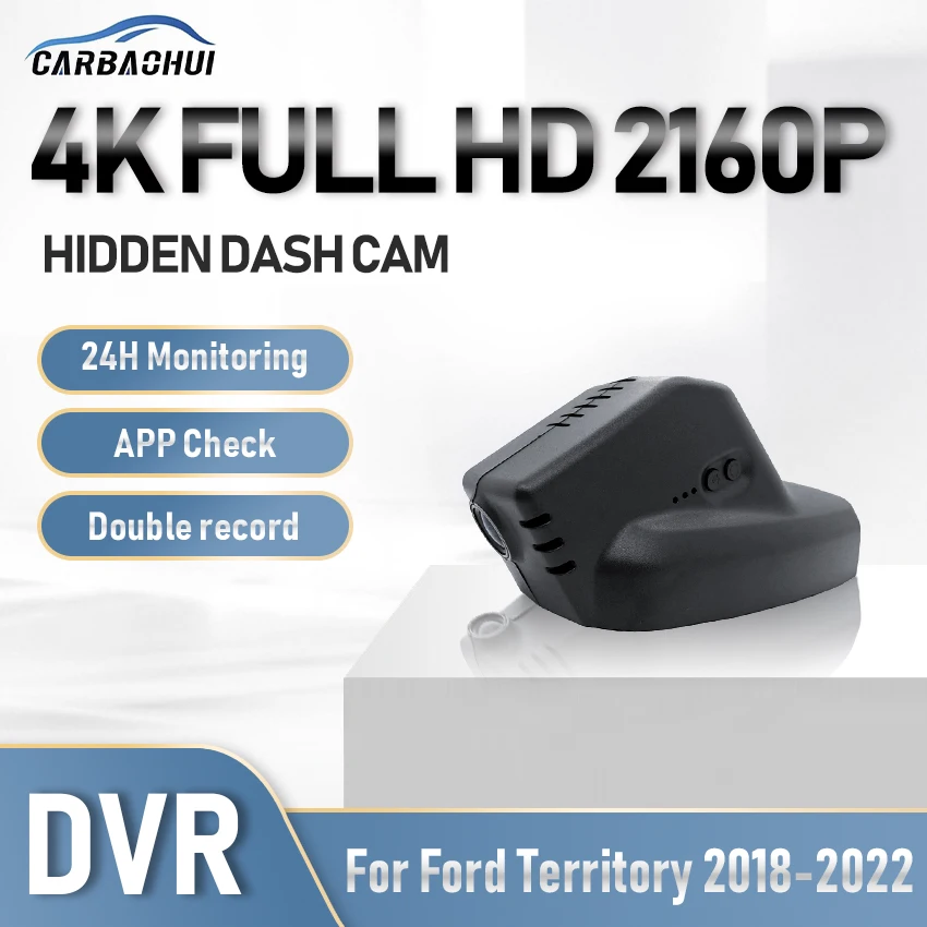 Car DVR Dash Cam 4K Camera Wifi APP 24H Parking record CCD HD Night Vision Driving Video Recorder For Ford Territory 2018-2022