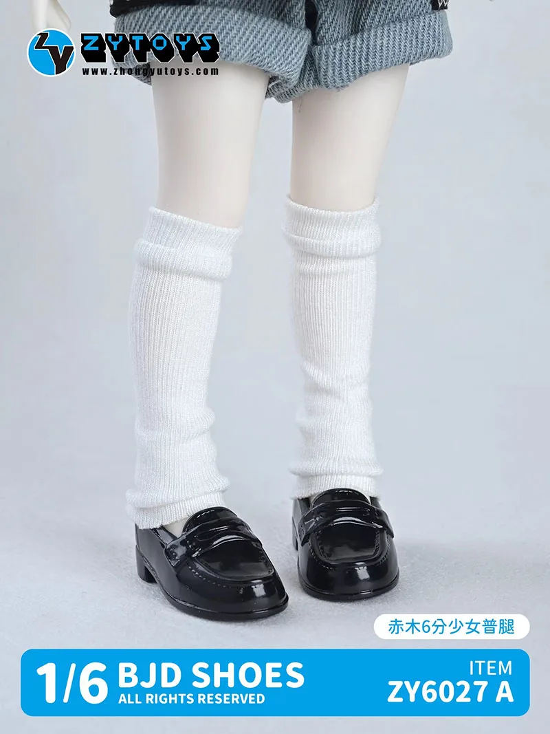 Фото ZYTOYS ZY6027 Обувь для BJD кукол 1/6 масштаба, черные туфли JK, студенческие туфли, модель из ПВХ, подходят для фигурок BJD 1:6 №5
