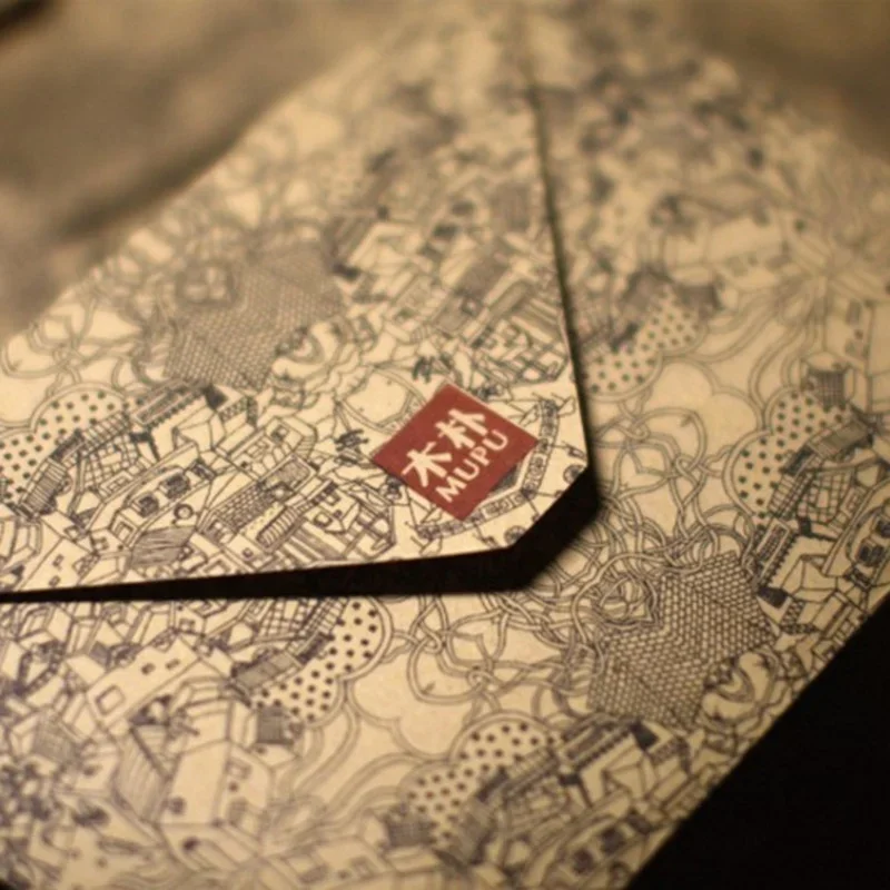 

Винтажные конверты из крафт-бумаги для визиток, 10 шт