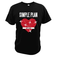 simple plan jet lag t shirt canadian rock band t shirt short sleeved eu size 101 cotton soft cool camisetas