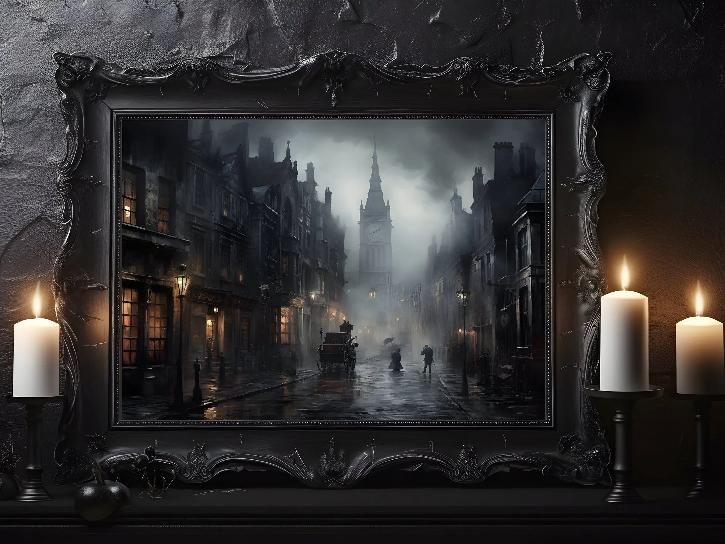 

Печать на холсте "Ретро готический жуткий особняк с привидениями"