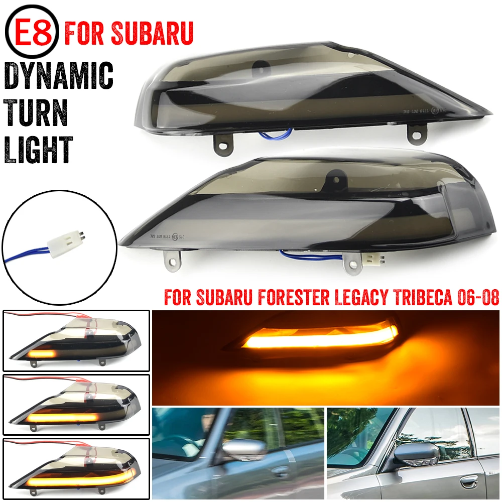 

Car LED Dynamic Turn Signal Lights For Subaru Forester Side Mirror Blinker Indicator For Subaru Outback Legacy 2003-2008
