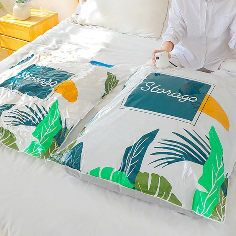 Вакуумный упаковщик для хранения одежды покрывал и одеял