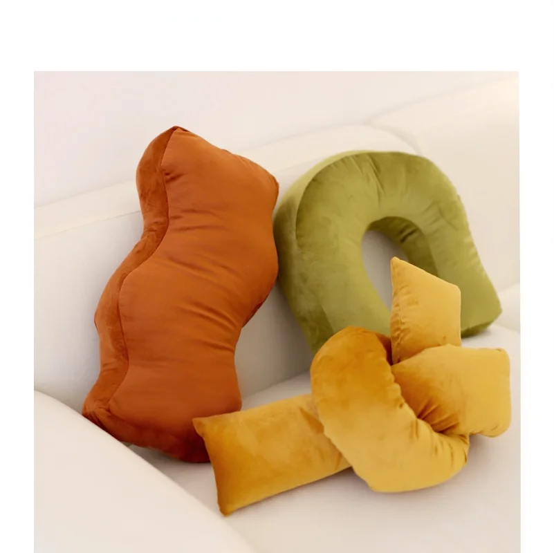 

Скандинавская мягкая плюшевая подушка в форме шара для дивана, декоративная подушка, мягкая офисная подушка для поясницы, реквизит для фото...