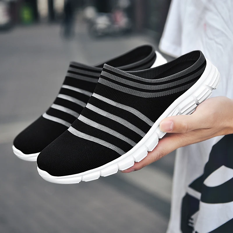 

Summer Couple Beach Shoes New Arrival Men Big Size Sandals Comfortable Casual Shoes Outdoor Garden Solid Slipers Women