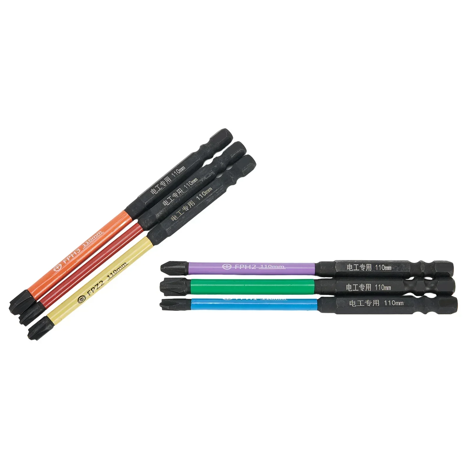 6 шт. 110 мм магнитная отвертка для электрика FPHFPZ специальный шлицевой набор