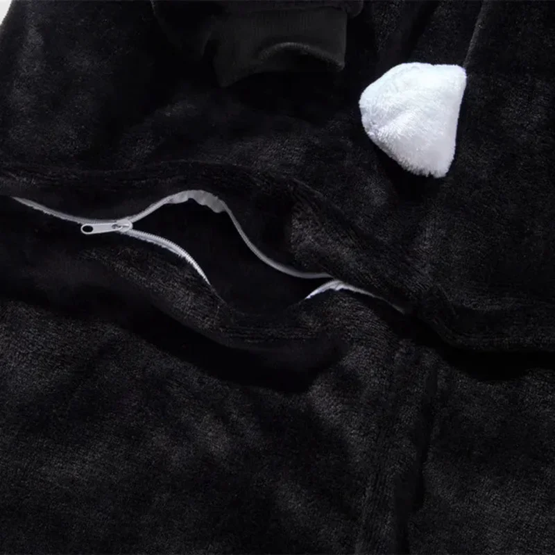 HKSNG пижамы-Кигуруми для взрослых в виде животных панда фланелевые Семейные