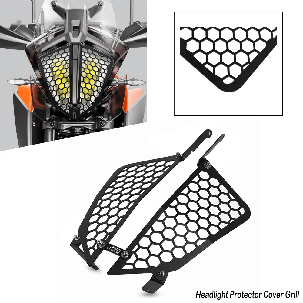 

Motorcycle Accessories Headlight Headlamp Protector Grille Guard Cover For KTM 390 Adventure 390 ADV 2019 2020 2021 2022