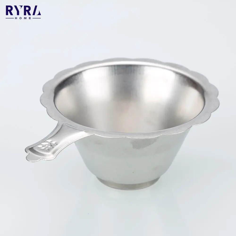 

High Quality Stainless Steel Tea Strainer Silver Color Double-layer Fine Mesh Teapot Filter Sieve Brand New Tea Infuser Teaware