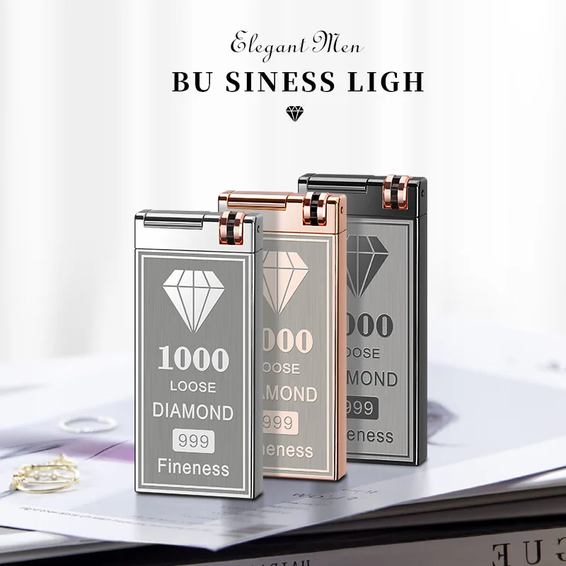 Креативная металлическая бутановая газовая зажигалка S уличный ветрозащитный