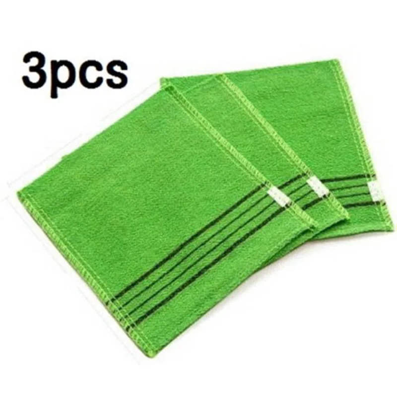 3pcs 14x15cm/5.5 X 6 Inch Towels Korea Italy BatMaterial Massage Skin  TowelsCare Body Scrub ExfoliatingCar H Plant Fibres