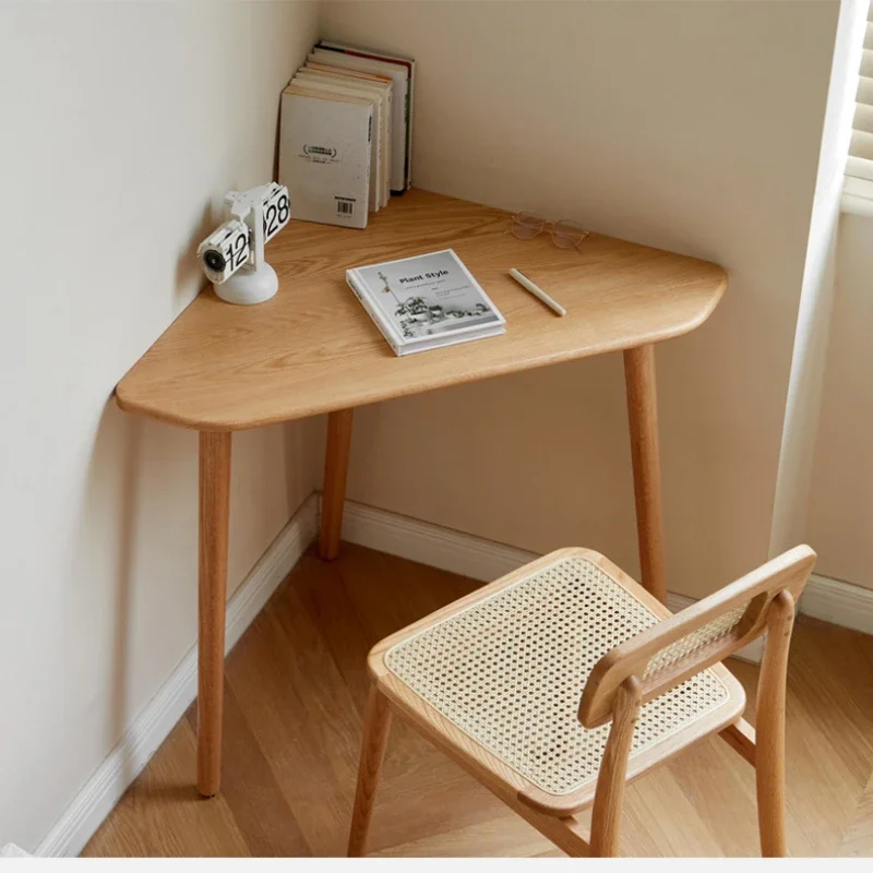 Скандинавский компьютерный стол треугольный домашний учебный маленькая