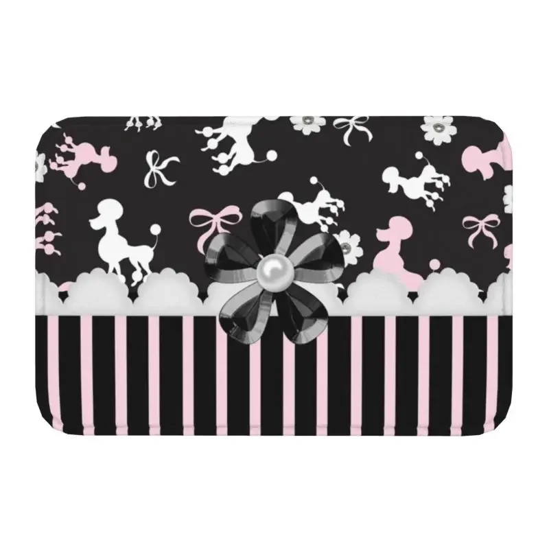 

Poodles Best In Show Front Floor Door Entrance Mats Outdoor Cartoon Poodle Dog Kitchen Bathroom Doormat Toilet Carpet Rug
