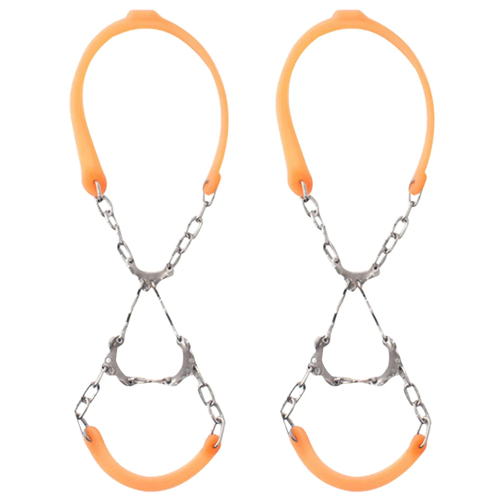 2 шт. ледяные шипы походные цепочки для зимней обуви кошки ботинок аксессуары